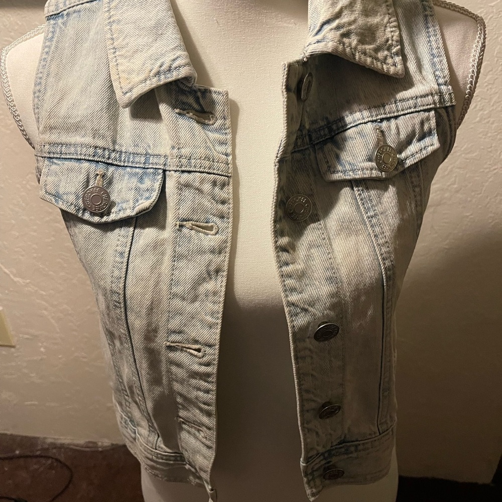 Light Blue Denim Vest